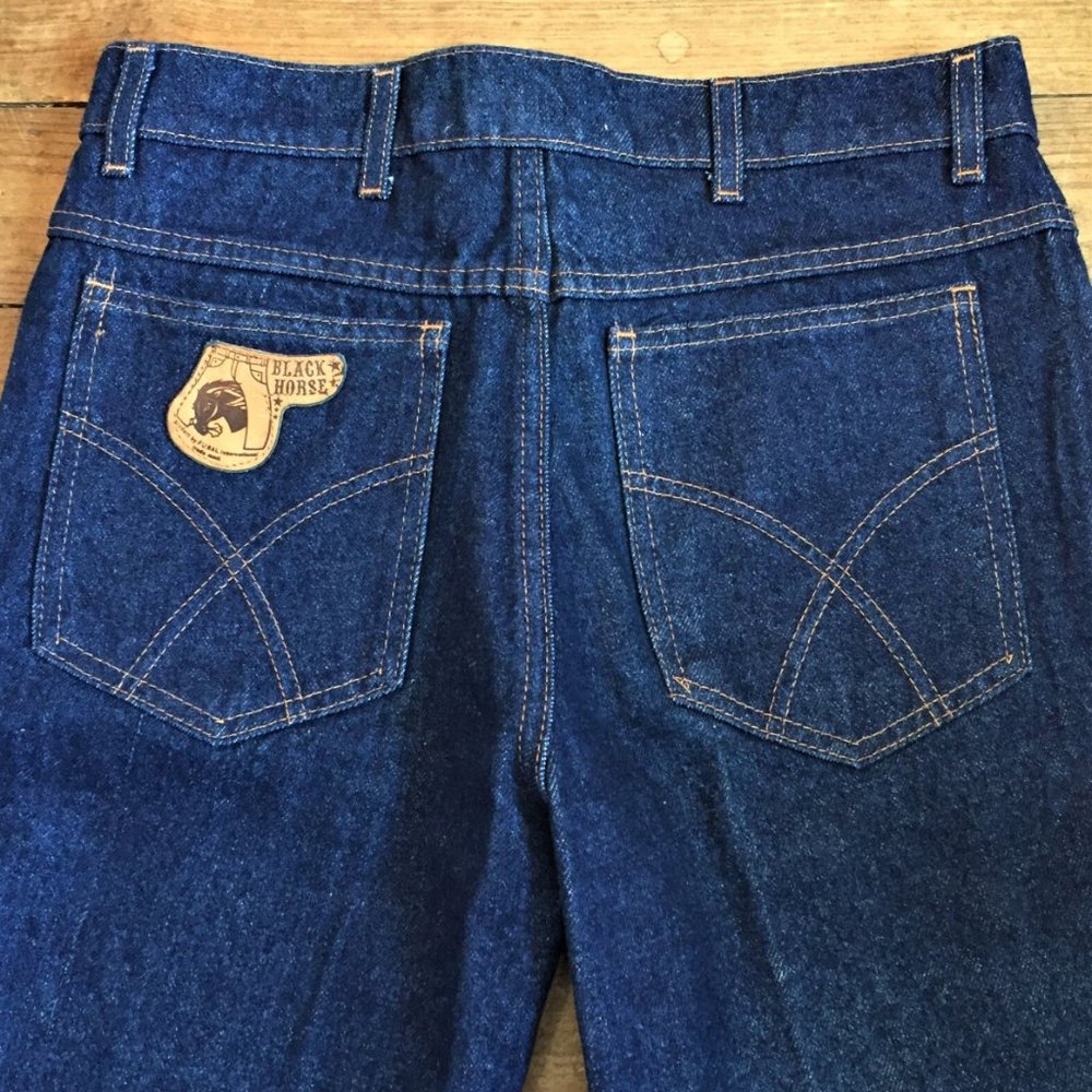 French 1970s Women Vintage Straight High Waisted Pants